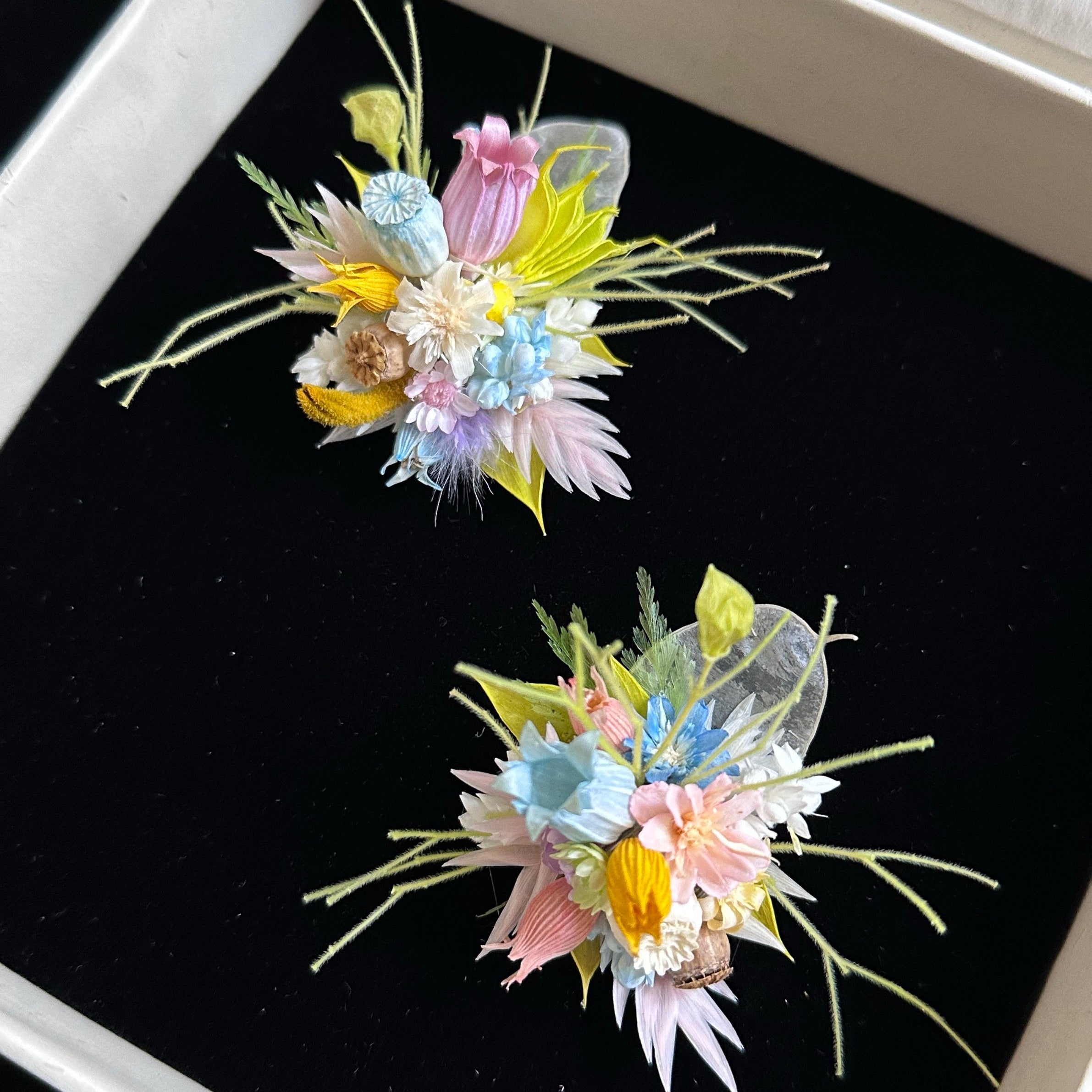 Handmade Preserved Flower Rings-Pastelle