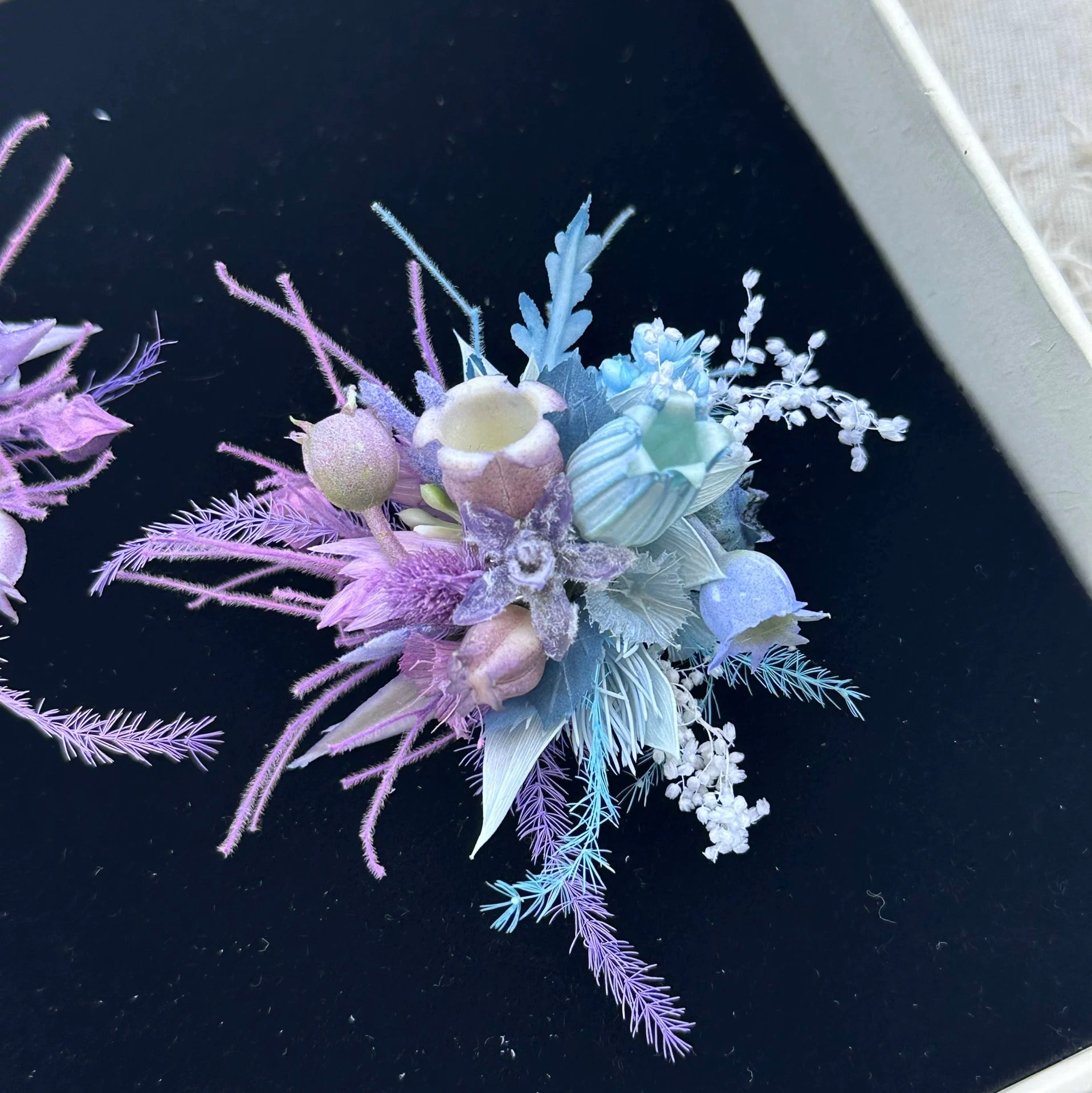 Handmade Preserved Flower Rings-Violet Hour