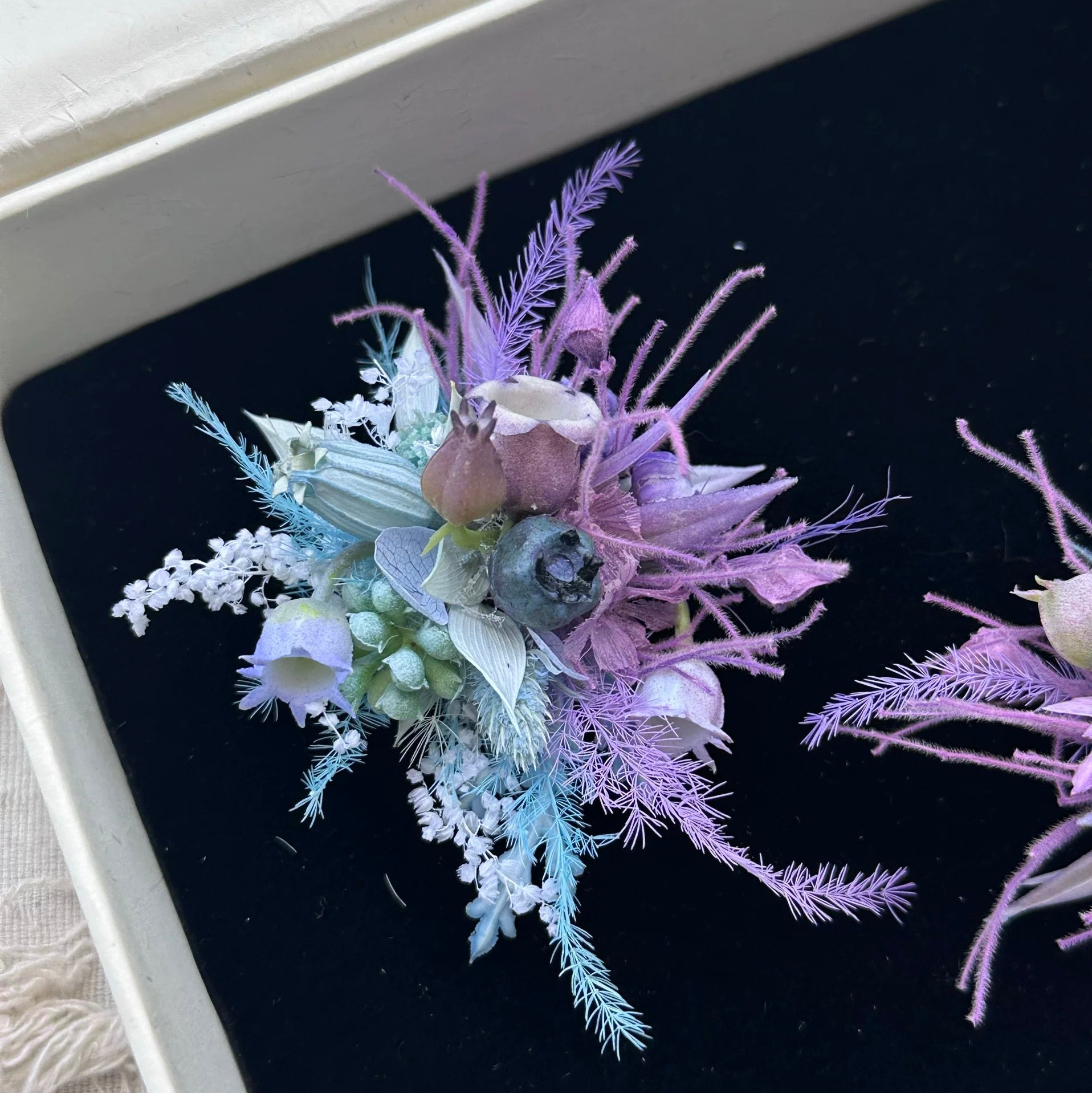 Handmade Preserved Flower Rings-Violet Hour