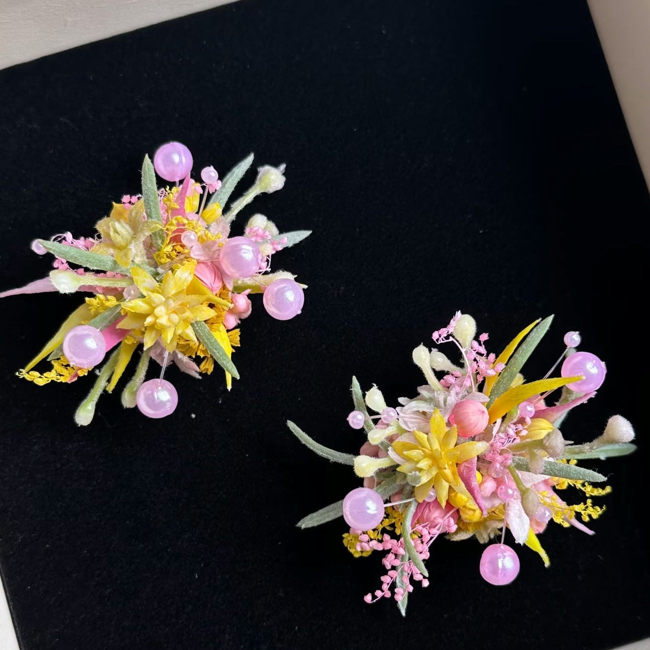Handmade Preserved Flower Rings-Pink Dream