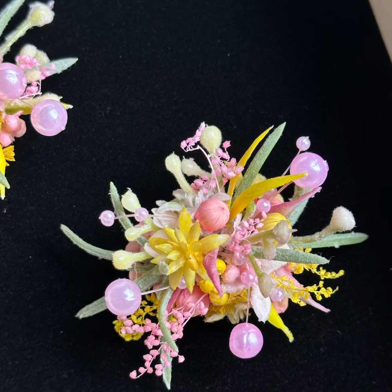 Handmade Preserved Flower Rings-Pink Dream