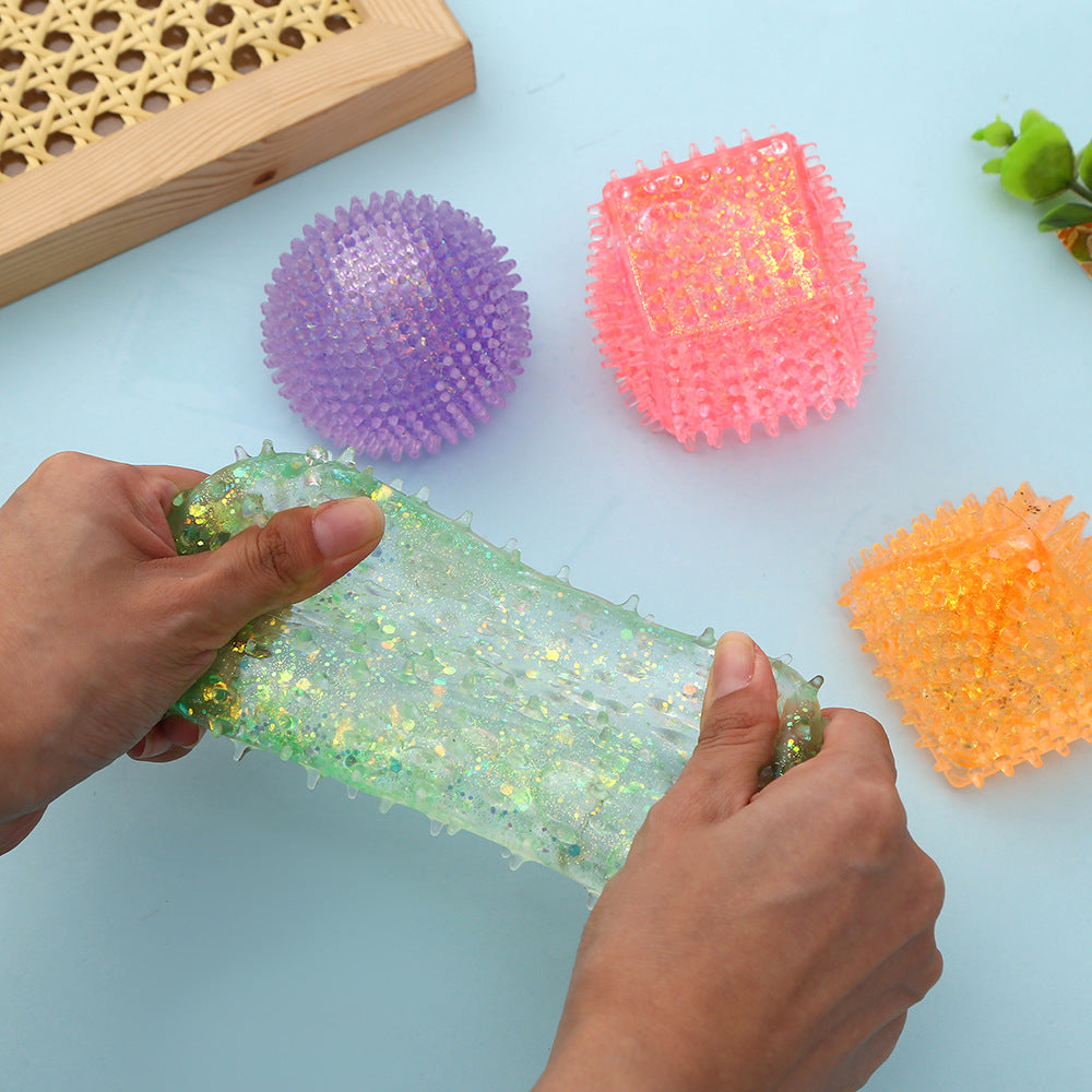 Maltose Stress Ball 3D  Geometric Shapes Squishy toy-4pack