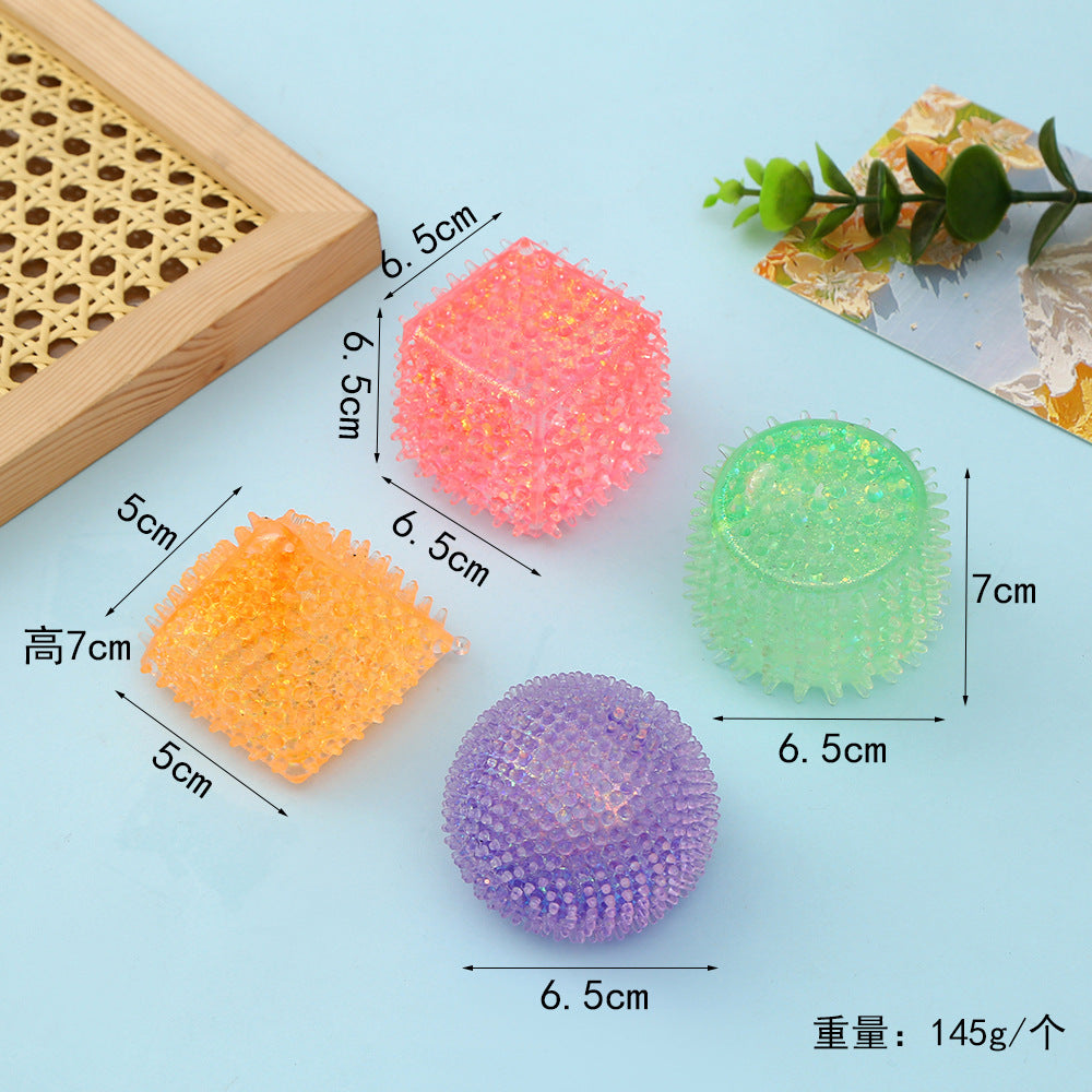 Maltose Stress Ball 3D  Geometric Shapes Squishy toy-4pack