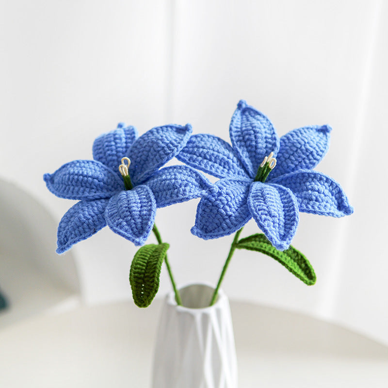 Hand-crocheted Lily flower bouquets
