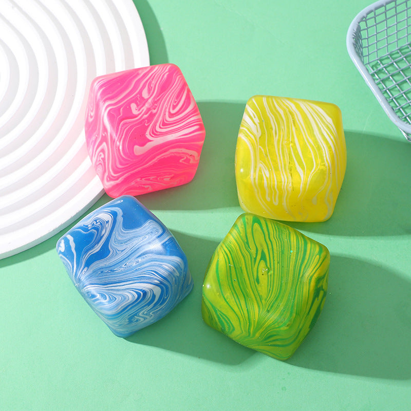 Ice Cube Squishy Stress Ball idget Toy Sensory Gift-4pack